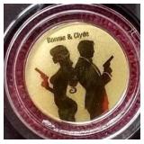 2025 Niue Gold Bonnie & Clyde 50c Coin