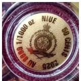 2025 Niue Gold Bonnie & Clyde 50c Coin