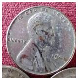 (3) 1943 Steel Pennies - P/D/S