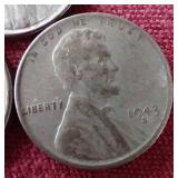 (3) 1943 Steel Pennies - P/D/S