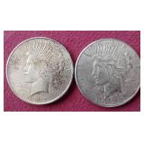 1922 & 1923-S Peace Dollars