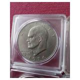 (4) Eisenhower Dollars - Different Dates