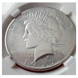 1927 Peace Dollar PGA MS63 - Tough Date!