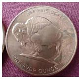 (2) 1 oz Copper Buffalo Rounds