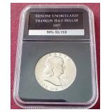 Nice Uncirculated 1957-D Franklin Half Dollar