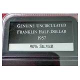 Nice Uncirculated 1957-D Franklin Half Dollar