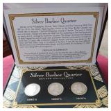 (3) Barber Quarters in Case