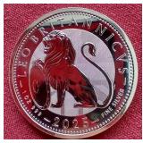 2025 Great Britain 1 oz Silver British Lion Coin