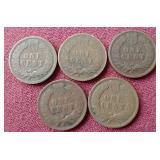 (5) Indian Pennies