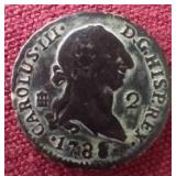 1788 Spain "Charles III" 2 Maravedis - Nice!