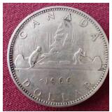 1966 Canada Silver Dollar