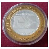 McCarron Airport Las Vegas $10 Silver Strike Gaming Token