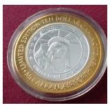 McCarron Airport Las Vegas $10 Silver Strike Gaming Token