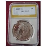 Stunning 1883-CC Morgan Dollar - PGA MS65