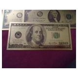 (5) Gold Foil Replica Novelty Notes