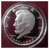 Abraham Lincoln 1 oz Silver Round