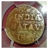 1821 Netherlands East Indies Duit - PCGS Genuine