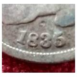1835 Capped Bust Dime