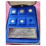 Sterling Silver Miniature Coin Set - Missing Dime