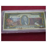 Genuine Colorized $2 Note - Beautiful Grand Canyon Artwork