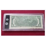 Genuine Colorized $2 Note - Beautiful Grand Canyon Artwork