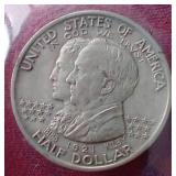 Very Rare 1921 Alabama Commemorative Silver Half Dollar