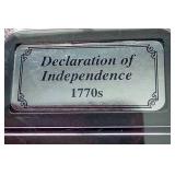 Beautiful Declaration of Independence 1 oz Silver Round