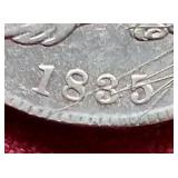 1835 Capped Bust Half Dollar