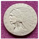 1909 Indian $5 Gold Coin