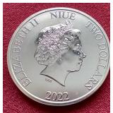 2022 Niue Licensed Darth Vader 1 oz Silver Coin