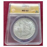 1884-O Morgan Dollar - ANACS MS63
