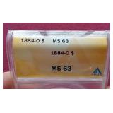 1884-O Morgan Dollar - ANACS MS63