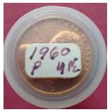 (2) Uncirculated Penny Rolls - 1959-D & 1960