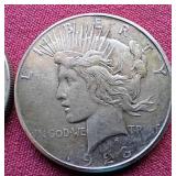 (2) Peace Dollars - 1922 & 1923