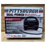 Pittsburgh Dual-Power Home 120V Tire Inflator With LED Light