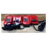 Milwaukee Rapid Charger lot of 2.