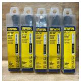 Irwin Silver and Deming Drill Bit lot of 5 29/32