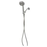 Jacuzzi Theraspin Chrome 4.3-in Round Handheld Shower Head 2.5-GPM (9.5-LPM) (1009250)
