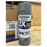 Rust-Oleum 2X Ultra Cover Satin Granite Spray Paint and Primer In One (lot of 5 cans)