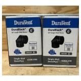 DuraVent DuraBlack 90  Single-Wall Elbow lot of 2