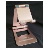 Tablet Stand - Nulaxy Rose Gold Aluminum Folding Desktop Stand