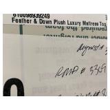 Feather & Down Plush Luxury Mattress Top - King - 80% Duck Feather / 20% Duck Down