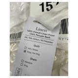 Linen Quilt - King/Cal King Front: 100% French Linen; Back: 100% Percale