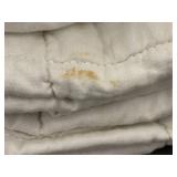 King Size White Quilted Comforter - Tie Strap