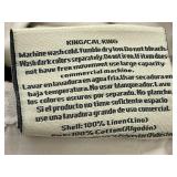 King Size White Quilted Comforter - Tie Strap