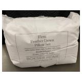 Pillow Set - Bokser Home Firm Feather Down Standard/Queen 20x28in