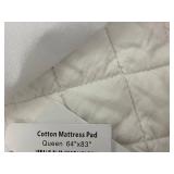 Cotton Mattress Pad - Queen 64 x 83