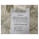 Linen Comforter & Sham Set - 100% French Linen Front