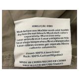 Duvet Cover & Sham Set - Linen Front & Cotton Sateen Back (Full/Queen)