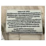 Duvet Cover - Bokser Home - King/Cal King, Linen Shell, Cotton Back